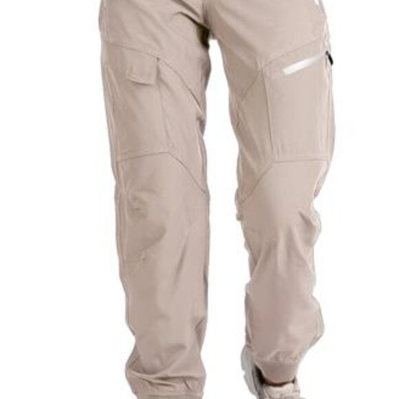 Women's Nude Athletic Hiking Cargo Joggers Outdoor Workout Lightweight‎  Pants - Picture 1 of 7